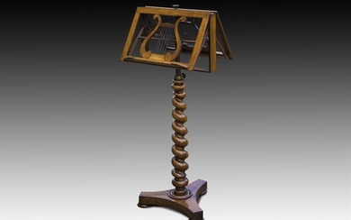 Y† A VICTORIAN ROSEWOOD DUET STAND, CIRCA 1850