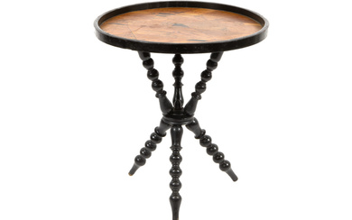 antique occasional table with a round pa