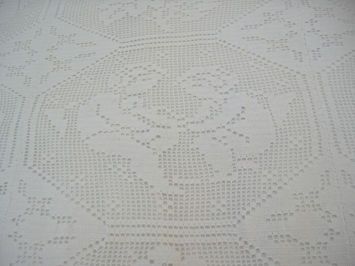 crochet blanket (4) - Cotton - Early 20th century