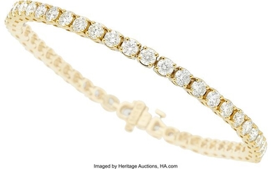 10014: Diamond, Gold Bracelet Stones: Full-cut diamond