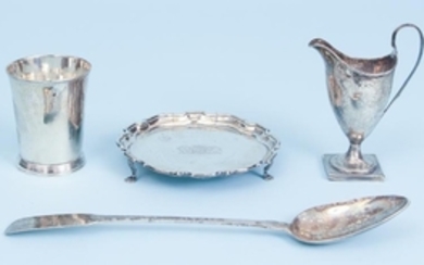 Four Pieces of Georgian Sterling Silver