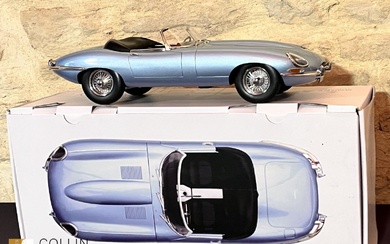 1/12ème, NOREV, Jaguar cabriolet type E bleu métal modèle 1962 série limité N°232/900 Réf 122722...