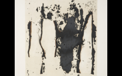 Alberto Burri ( Città di Castello 1915 - Nizza 1995 ) , "Combustione 3" 1965 etching aquatint, Fabriano Rosaspina paper cm 64x48 Signed lower right and numbered es.51 / 80. Stamp dry...