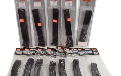 (12) NEW IN BOX MAGAZINES, .40 CAL, 9MM, HK MP5
