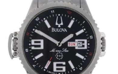 BULOVA - a gentleman's Marine Star bracelet watch.