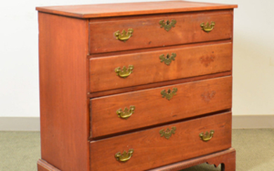Chippendale Red-stained Cherry Chest of Drawers
