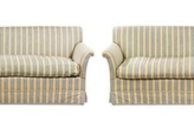 A Pair of Custom Upholstered Sofas