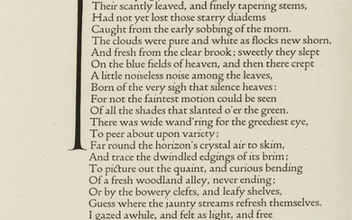 Doves Press.- Keats (John) [Poems], one of 200 copies on paper, original limp vellum, gilt, Doves Press, 1914.