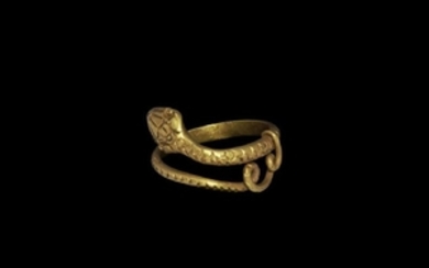 Egyptian Gold Snake Ring