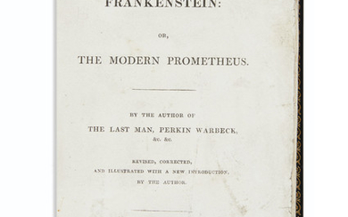 Frankenstein! With autograph letter by the author, MARY WOLLSTONECRAFT SHELLEY, 1831