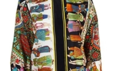 A Gianni Versace Silk Print Shirt