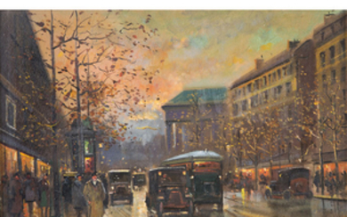 Henry Latouche (XXe siècle) Rue Tronchet, Paris Oil...