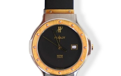 Hublot MDM Stainless Steel and Gold Watch
