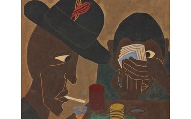 JACOB LAWRENCE | UNTITLED (CARD PLAYERS)