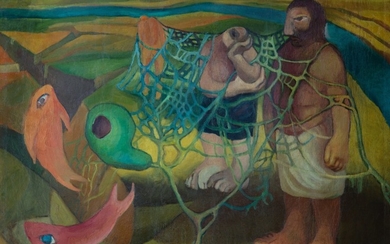 MAHER RAIF | UNTITLED (THE FISHERWOMAN AND THE NET)
