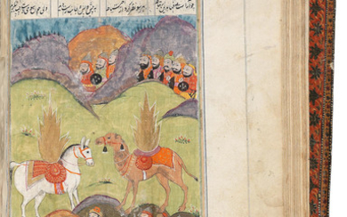 Mirza Rafi', known as Badhil Mashhadi (d. 1711), and Azad Kashmiri (d. 1721), Hamlah-i Haydari, a verse account of the life of the Imam 'Ali, with nine illustrations, North India, probably Kashmir, late 18th/19th Century
