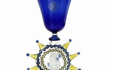Murano glass goblet for collection