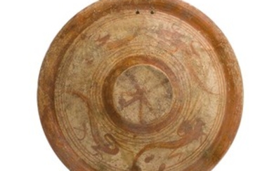 Piatto etrusco con aironi Cerveteri, ca. 675 - 625 a.C....