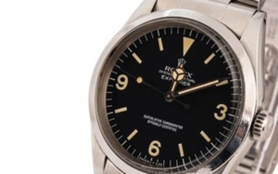 ROLEX Explorer, Ref. 1016, A Stainless Steel Wristwatch with Bracelet, Circa 1979