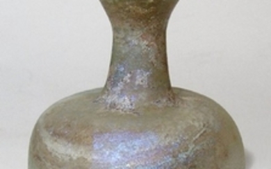 Roman pale yellow glass bottle, Eastern Mediterranean
