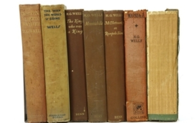 Seven works by H. G. WELLS, All Inscribed And Signed to the same family: 1- Marriage. W. Collins ...