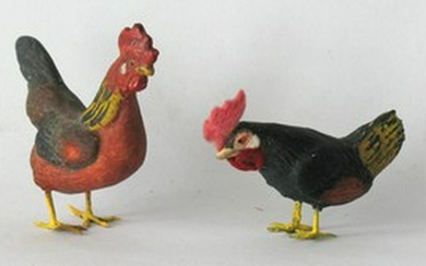 Two Composition Roosters