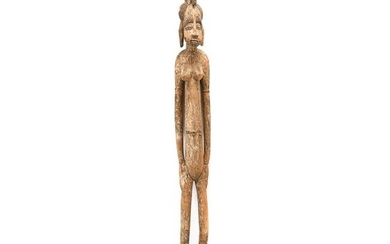 West African Senufo Carved Wood Fertility Figure.