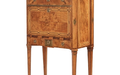 A Gustavian Secretaire, signed by G Foltiern (master in Stockholm 1771-1804), 1782.