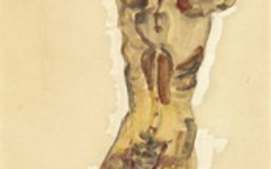 Egon Schiele (1890-1918), Stehender Rückenakt