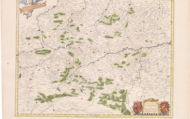 17th C. Guijelmus and Joan Blaeu Map of Belgium