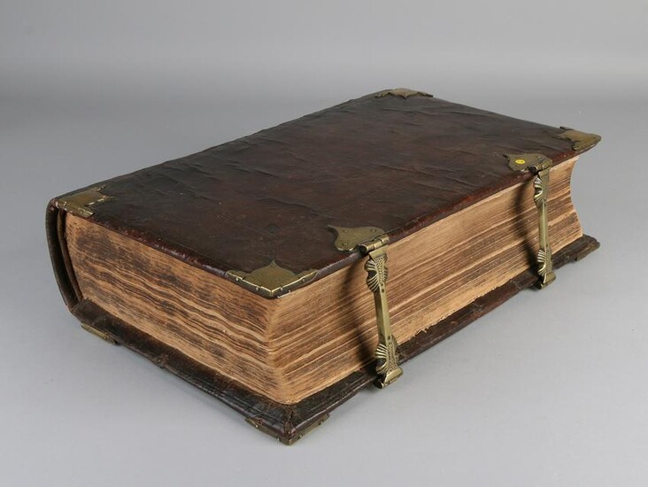 17th century Dutch State Bible (States General) with