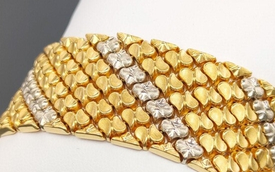 18-karat bracelet White gold, Yellow gold