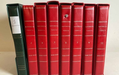 1848/1849, Repubblica Veneta, grande collezione in otto volumi, formata da oltre 240 lettere