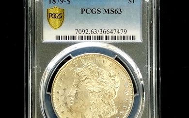 1879 S Morgan Silver Dollar PCGS MS63 GS