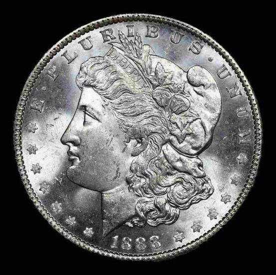 1888-p Morgan Dollar $1 Graded ms64+ By SEGS
