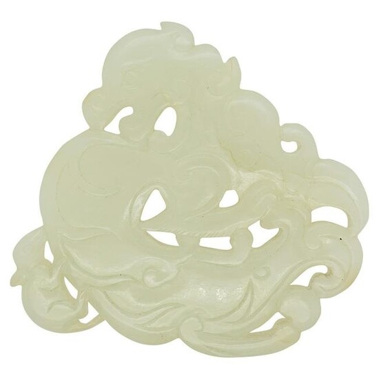 18th Cent. Chinese White Jade Plaque