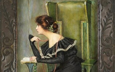 1902 Andree Lenique Portrait Miniature