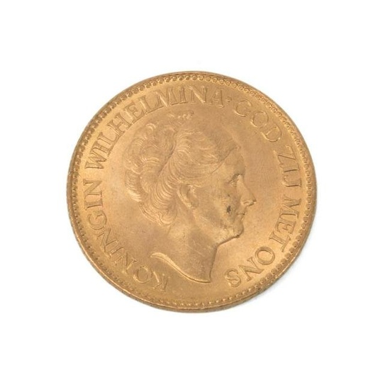 1932 NETHERLANDS 10 GULDEN GOLD COIN
