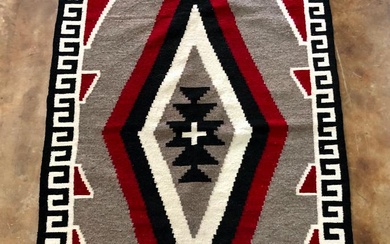 1950s Klagetoh Navajo Textile 39 x 72