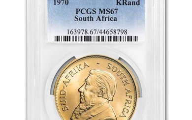 1970 South Africa 1 oz Gold Krugerrand MS-67 PCGS