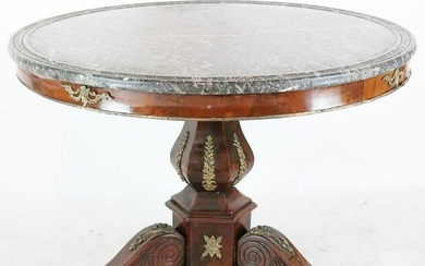 19th C. Regence-Style Pedestal Table