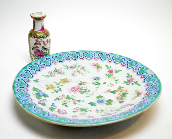 19th Century Chinese Famille rose charger