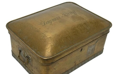 19th Century Scandinavian Brass Box.