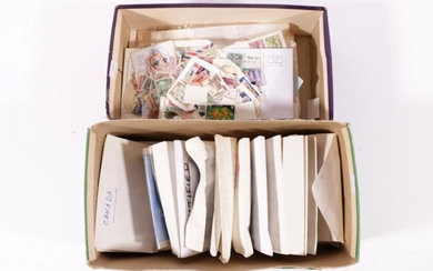 2 Boxes of Stamps of the World