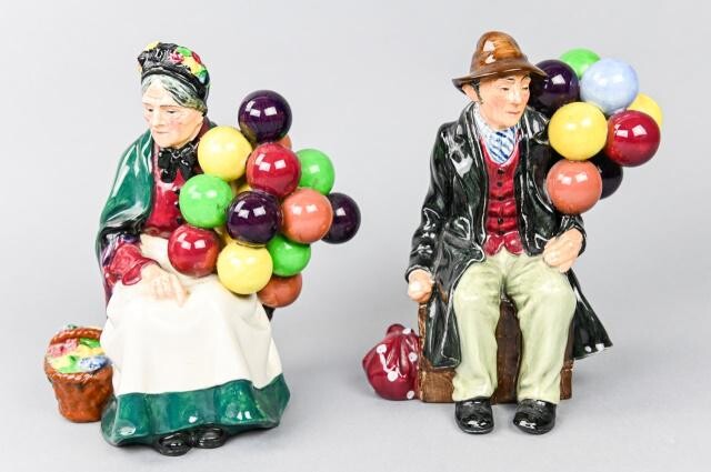 2 Royal Doulton Balloon Figurines