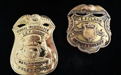 2 Sheriff's Badges