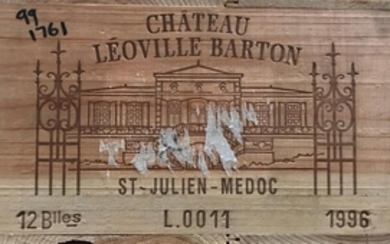 Château Léoville Barton 1996 Saint Julien 12 bottles owc 92+/100...