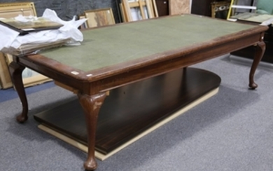 A large mahogany library table, early 20th Century,...