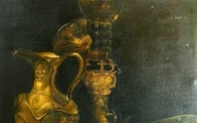 Unknown Artist, Still: Decanter and a Lemon Bowl