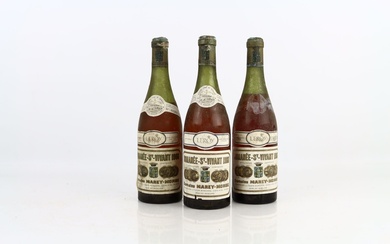 3 bouteilles de ROMANEE-SAINT-VIVANT 1966... - Lot 114 - Alexandre Landre Beaune